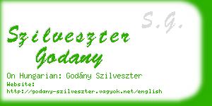 szilveszter godany business card
